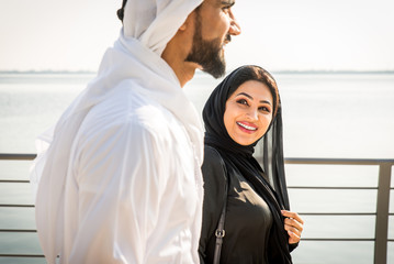 Arabic couple dating in Dubai