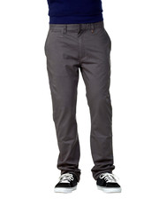 closeup of man in jeans gray pants isolated on white background