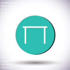 Tableicon vector icon , lorem ipsum Flat design