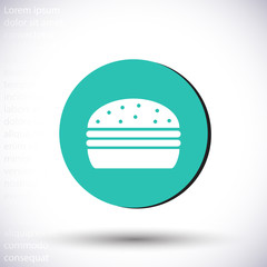 Burgeicon, burgevector vector icon , lorem ipsum Flat design