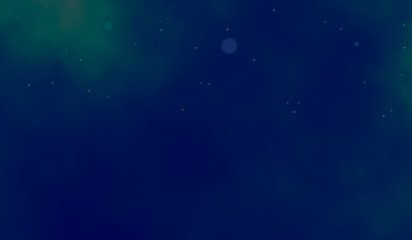 A fantastic landscape wallpaper with a ball of light waving from the night sky