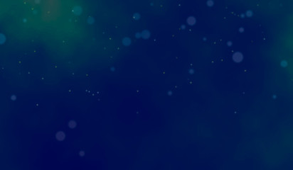 A fantastic landscape wallpaper with a ball of light waving from the night sky