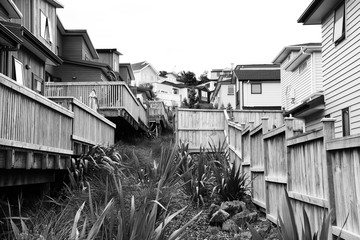 Brand new dense housing apartment development