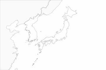 vector of korea map. dokdo map of korea.