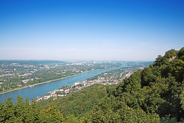 Aussicht, in Richtung Königswinter, Bad Godesberg, Bonn