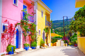 Street in Kefalonia, Greece
