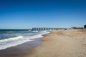 Fishing pier at the beach