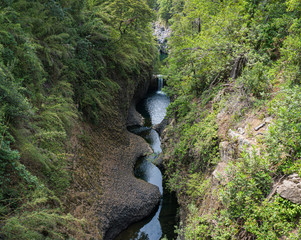 Frutillar waterfall in Radal 7 cups in the region of Maule Chile