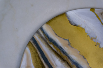 Abstract art picture on marble background
