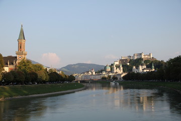 village on river