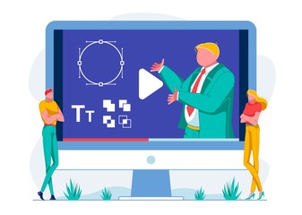 Banner Video Tutorials on Graphic Design and Font.