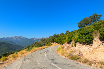 Landscape east coast French Corsica