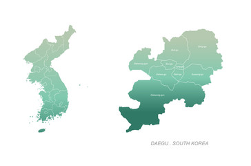 dae gu map. gyeongsang do map. gyeongsang-namdo and gyeongsang bukdo map. korea provinces map. 