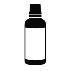 Essential Oils Container Vector Icon Illustration