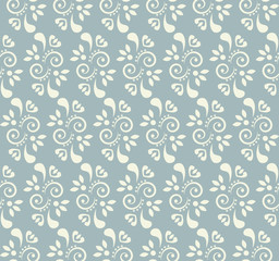 Fototapeta na wymiar Seamless floral pattern. fabric texture, background floral wallpaper vector