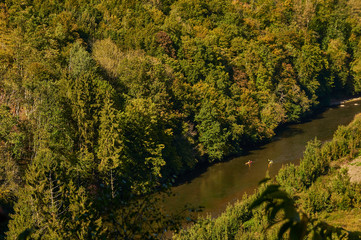 Kayaking in the Belgian Ardennes