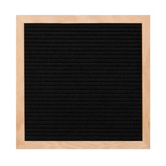 Empty black letterboard isolated on white background. Design mockup