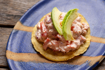 Mexican tuna salad toast also called 