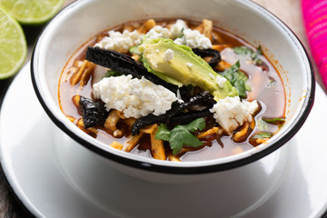 Mexican tortilla soup also called 