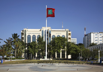Shaheed Hussain Adam Building in Male. Republic of the Maldives