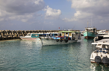 Fototapeta na wymiar View of Male. Republic of the Maldives