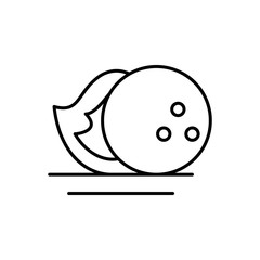 Bowling ball fire icon. Simple line, outline vector elements of prize icons for ui and ux, website or mobile application