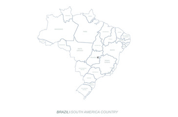 latin america country map. south america country map. brazil map.