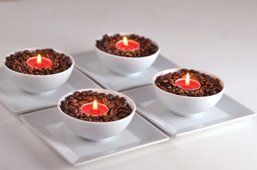 bowl of candles