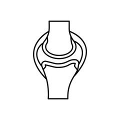 Bones cartilage joints ligament icon. Simple line outline vector orthopedics icons for ui and ux website or mobile application