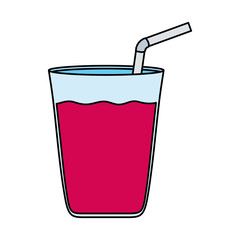 juice in glass beverage icon