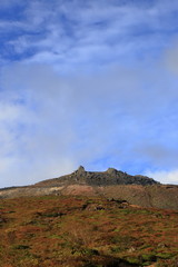 峰の茶屋への登山道で撮影した秋、紅葉の那須岳 ( Autumnscape in Mt.Nasu, Tochigi, Japan )
