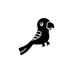 Parrot, bird icon. Simple elements of animals store icons for ui and ux, website or mobile application