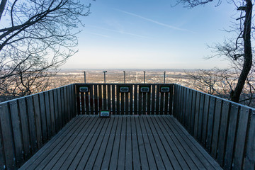 Observation deck in the Buda Hills near Budapest