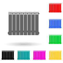 radiator multi color style icon. Simple glyph, flat vector of electro icons for ui and ux, website or mobile application