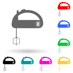 kitchen mixer multi color style icon. Simple glyph, flat vector of electro icons for ui and ux, website or mobile application