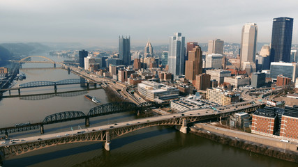 Fototapeta na wymiar Blue Pittsburgh