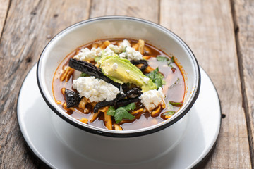 Mexican tortilla soup also called 