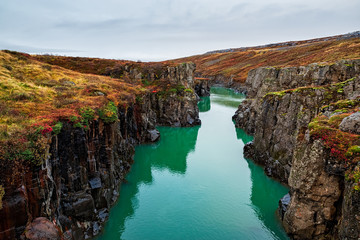 Jokulsa a Dal river canyon, Iceland