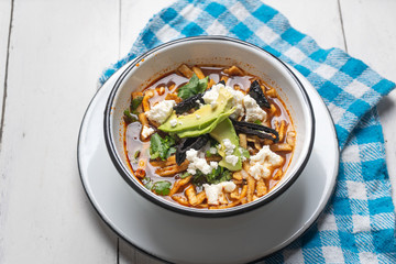 Mexican tortilla soup also called 