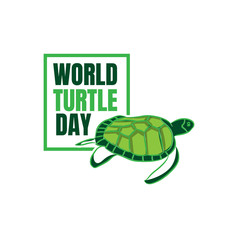 World Turtle Day Logo Vector Template