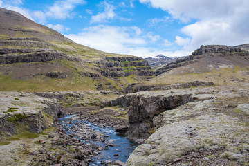 Fototapeta na wymiar Grjota river in Hornafjordur in Iceland