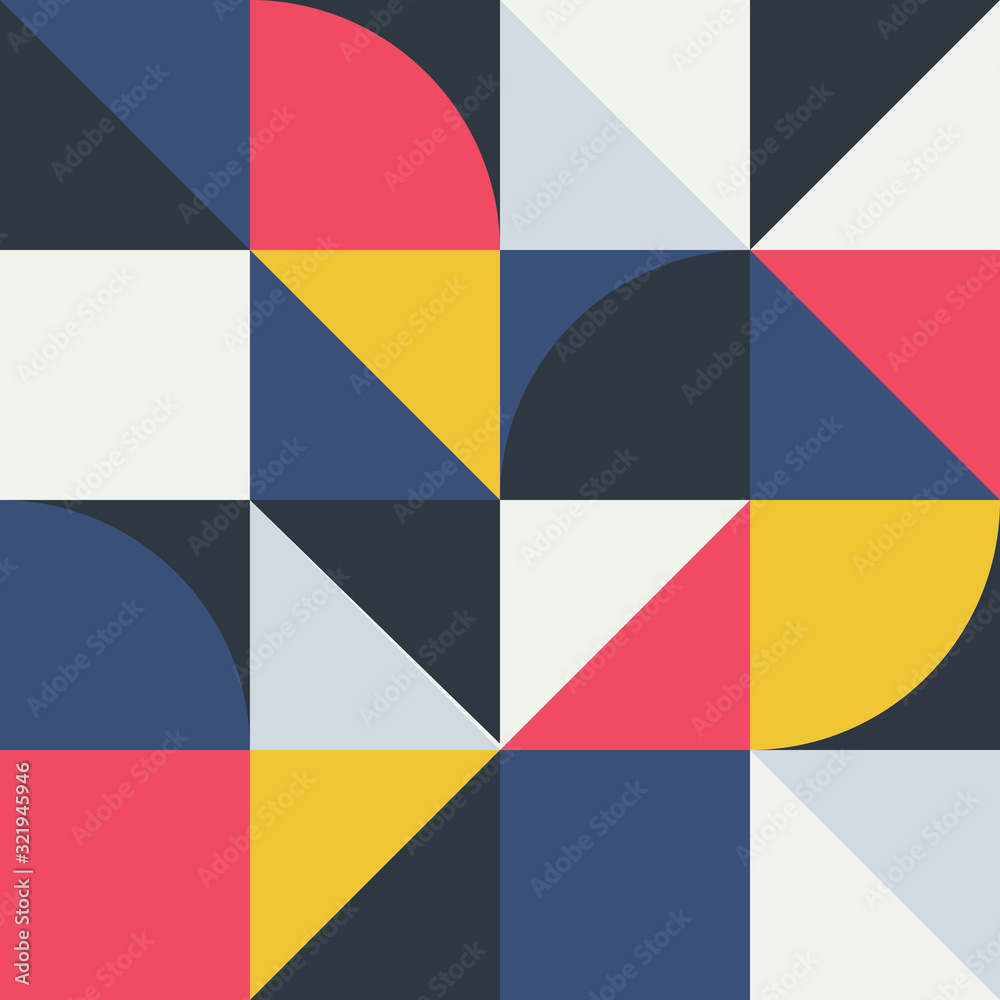 Leinwandbilder geometric minimal pattern. abstract vector geometrical background.