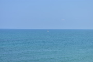 Blue Ocean landscape from Jaffa israel