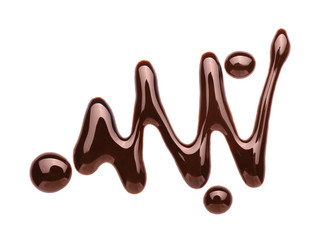 Tasty sauce on white background