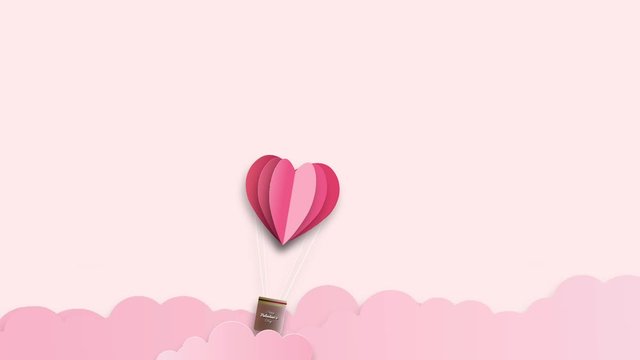 Vdo vector Valentine and Hearts Background Floating with Happy Valentines Day Greetings. Vector Illustration.