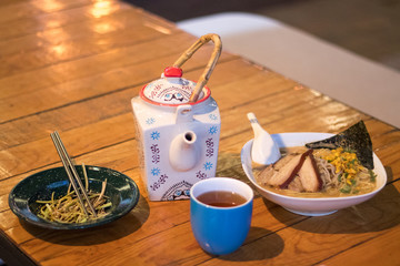 Ramen y té japonés 