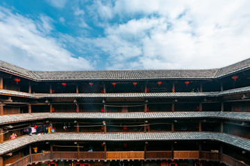 Earth buildings in Zhangzhou City, Fujian Province, China