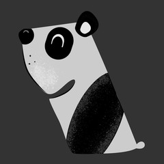 Sticker funny panda.