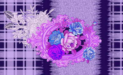 seamless floral pattern with flowers