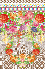 seamless floral pattern with flowers